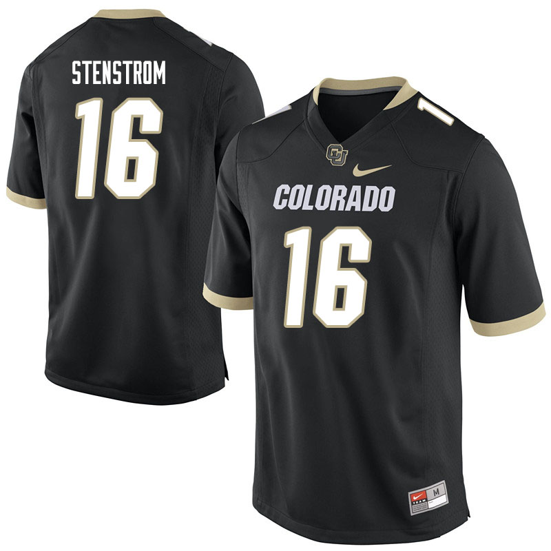 Men #16 Blake Stenstrom Colorado Buffaloes College Football Jerseys Sale-Black - Click Image to Close